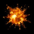 Fire explosion Royalty Free Stock Photo