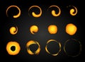 Fire explosion special effect fx animation frames sprite sheet. Vortex fire and thunder power explosion frames for flash animation