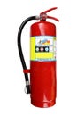 Fire extinguisher, Fire safety, dirty Fire extinguisher isolated on white background