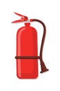 Fire extinguisher flat vector illustration