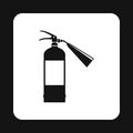 Fire extinguisher icon, simple style Royalty Free Stock Photo