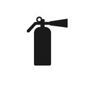 Fire extinguisher icon vector abstract sign isolated on white background Royalty Free Stock Photo