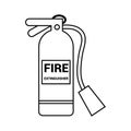 Fire extinguisher icon vector. Firefighter illustration sign. help symbol.