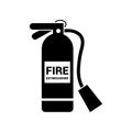 Fire extinguisher icon vector. Firefighter illustration sign. help symbol.