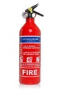 Fire extinguisher isolated on white with clipping path Royalty Free Stock Photo