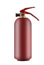 Fire extinguisher 1kg showing pressure gauge isolated on white with clipping path Royalty Free Stock Photo