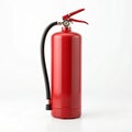 Fire extinguisher with red cylinder on white background Royalty Free Stock Photo