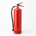 Fire extinguisher with red cylinder on white background Royalty Free Stock Photo