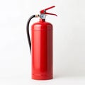 Fire extinguisher with red cylinder on white background Royalty Free Stock Photo