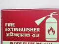 Fire Extinguisher Safty Image Royalty Free Stock Photo