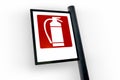 Fire extinguisher sign (1) Royalty Free Stock Photo