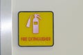 Fire Extinguisher Sign Royalty Free Stock Photo