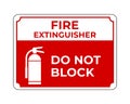 Fire Extinguisher Sign Vector, Easy To Use And Print Design Templates