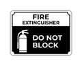 Fire Extinguisher Sign Vector, Easy To Use And Print Design Templates