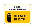 Fire Extinguisher Sign Vector, Easy To Use And Print Design Templates