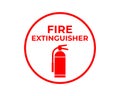 Fire Extinguisher Sign Vector, Easy To Use And Print Design Templates