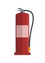 Fire extinguisher. Simple flat illustration Royalty Free Stock Photo