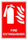 Fire Extinguisher Symbol Sign ,Vector Illustration, Isolate On White Background Label .EPS10 Royalty Free Stock Photo