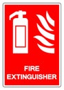 Fire Extinguisher Symbol Sign ,Vector Illustration, Isolate On White Background Label .EPS10 Royalty Free Stock Photo