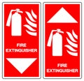 Fire Extinguisher Symbol Sign ,Vector Illustration, Isolate On White Background Label .EPS10 Royalty Free Stock Photo