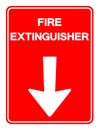 Fire Extinguisher Symbol Sign ,Vector Illustration, Isolate On White Background Label .EPS10 Royalty Free Stock Photo