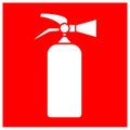 Fire Extinguisher Symbol Sign, Vector Illustration, Isolate On White Background Label. EPS10 Royalty Free Stock Photo