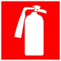 Fire Extinguisher Symbol Sign, Vector Illustration, Isolate On White Background Label. EPS10 Royalty Free Stock Photo