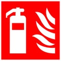 Fire Extinguisher Symbol Sign ,Vector Illustration, Isolate On White Background Label .EPS10 Royalty Free Stock Photo