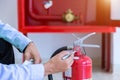Fire extinguisher systems. Royalty Free Stock Photo