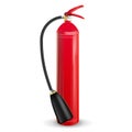 Fire Extinguisher Vector. 3D Realistic Red Fire Extinguisher Sign Isolated Illustration Royalty Free Stock Photo