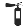 Fire extinguisher vector icon.Black vector icon isolated on white background fire extinguishe.