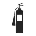 Fire extinguisher vector icon.Black vector icon isolated on white background fire extinguishe.