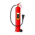 Fire extinguisher vector icon.Cartoon vector icon isolated on white background fire extinguishe.