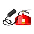 Fire extinguisher vector icon.Cartoon vector icon isolated on white background fire extinguishe.