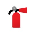 Fire extinguisher vector icon. Fire extinguisher symbol isolated. Vector illustration EPS S10