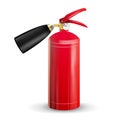 Fire Extinguisher Vector. Sign 3D Realistic Red Fire Extinguisher Isolated Illustration Royalty Free Stock Photo