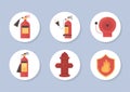 fire extinguisher water hydrant icons