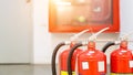 Fire extinguishers available in fire emergencies