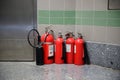 Fire extinguishers Royalty Free Stock Photo