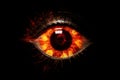 Fire eye created with ai technology Royalty Free Stock Photo