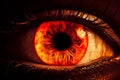 Fire eye created with ai technology Royalty Free Stock Photo