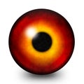 Fire eye pupil illustration Royalty Free Stock Photo