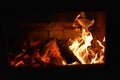 Fire with a face Royalty Free Stock Photo