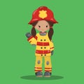 Fire fighter girl light 07