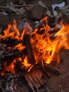 Dangerous Fire.Fire and flames. Black, heat.Fire.Fire Flames Flame Background. Royalty Free Stock Photo