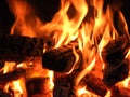 Fire fireplace Burn wood red flames warm heat relax