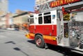 Fire - Firetruck on Rush in Austin, TX Royalty Free Stock Photo