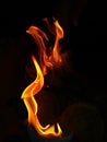 Fire on firing Royalty Free Stock Photo