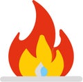 Vectorial image of a fire