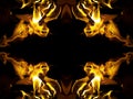 Fire flame background Royalty Free Stock Photo